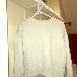 pink cropped sweater